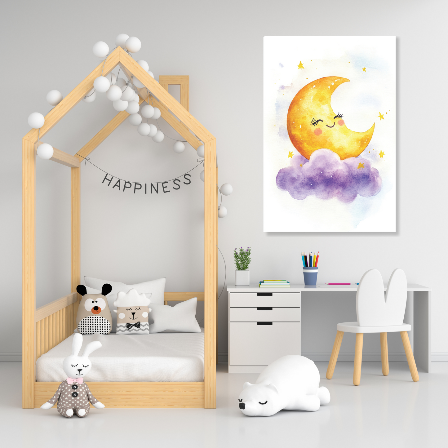Melanie Moon Canvas Wall Art Print