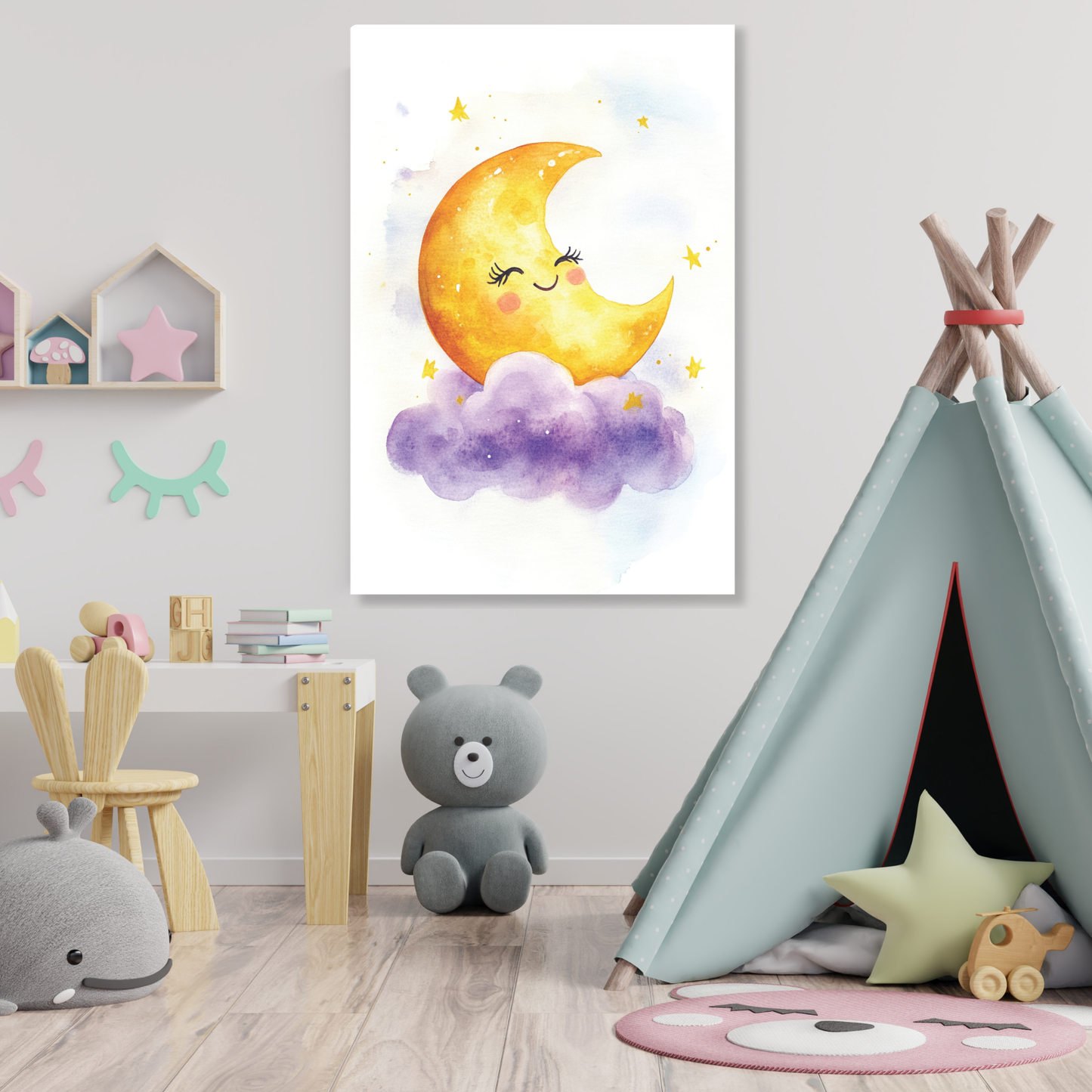 Melanie Moon Canvas Wall Art Print