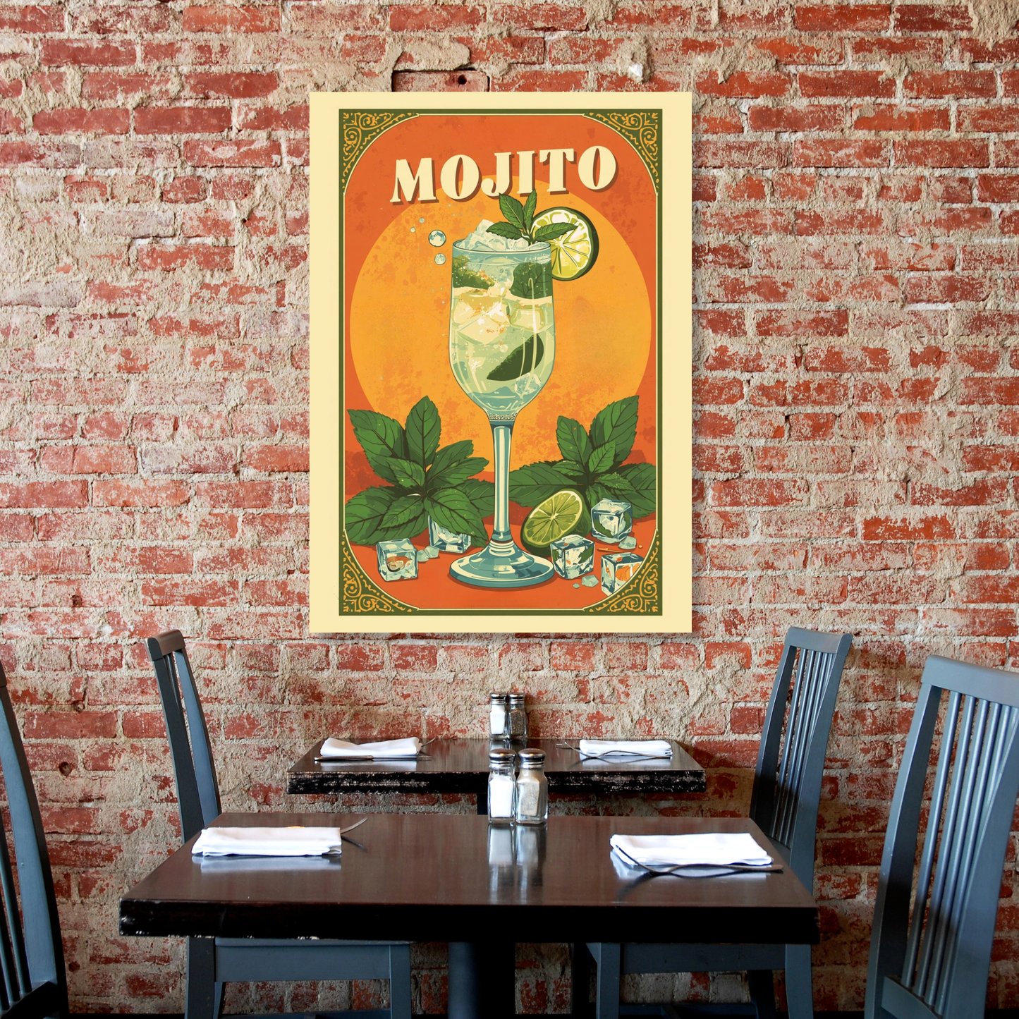 The Mojito Cocktail Wall Art Canvas Print