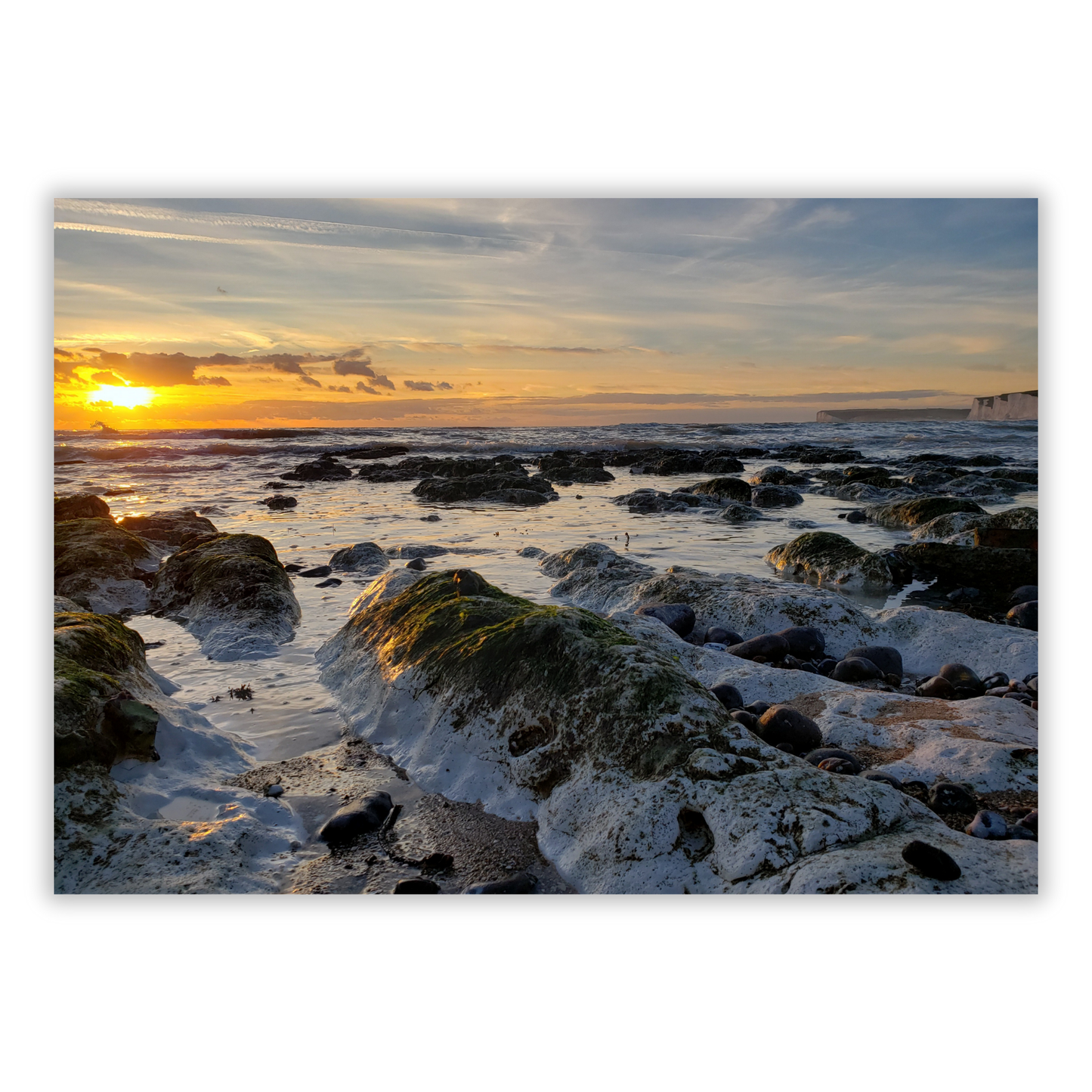 Ocean Dusk Wall Art Canvas Print