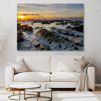 Ocean Dusk Wall Art Canvas Print