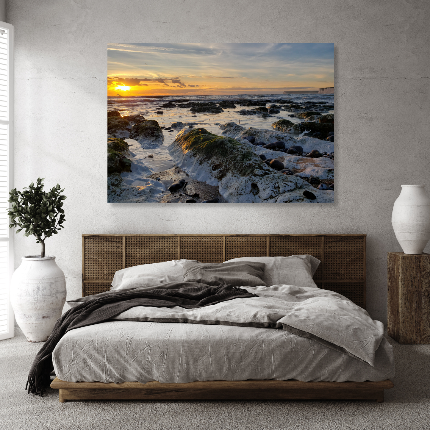 Ocean Dusk Wall Art Canvas Print
