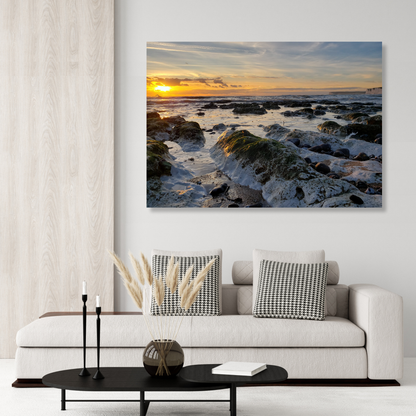 Ocean Dusk Wall Art Canvas Print