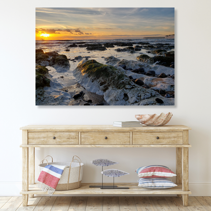 Ocean Dusk Wall Art Canvas Print