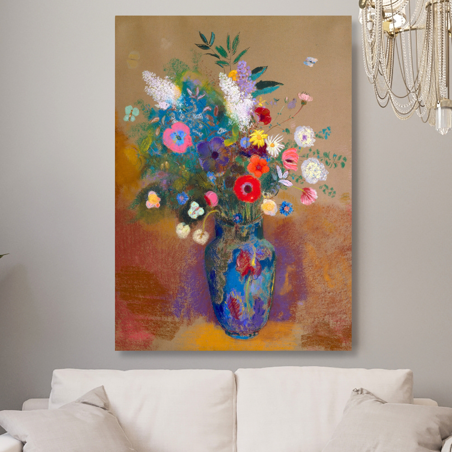 Odilon Redon - Bouquet of Flowers Wall Art Canvas Print