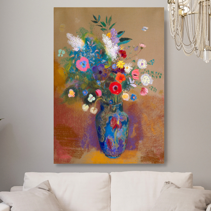 Odilon Redon - Bouquet of Flowers Wall Art Canvas Print