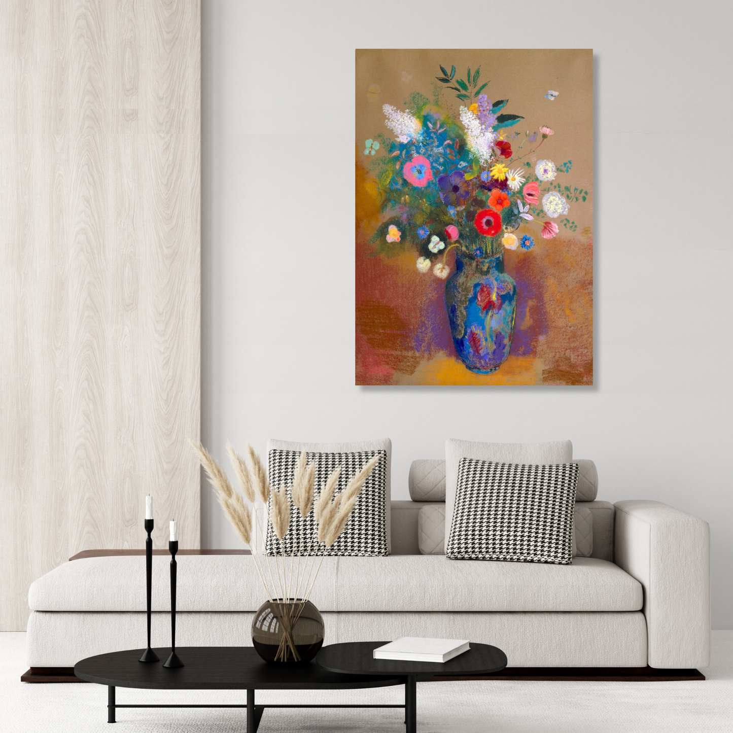 Odilon Redon - Bouquet of Flowers Wall Art Canvas Print