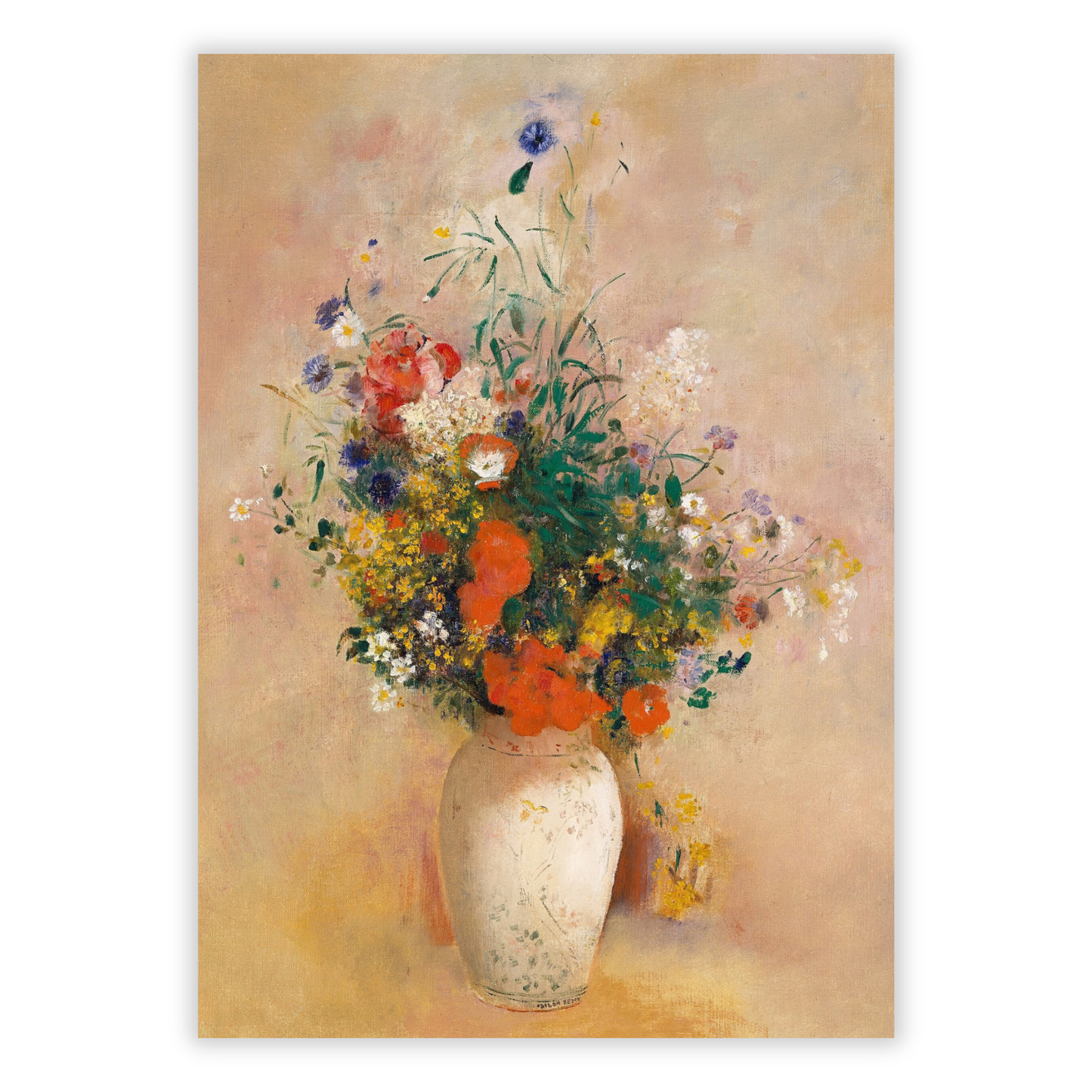 Odilon Redon - Vase of Flowers Wall Art Canvas Print