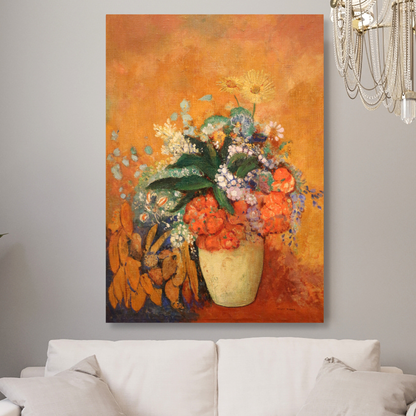 Odilon Redon - Vase of Flowers Wall Art Canvas Print