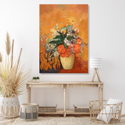 Odilon Redon - Vase of Flowers Wall Art Canvas Print