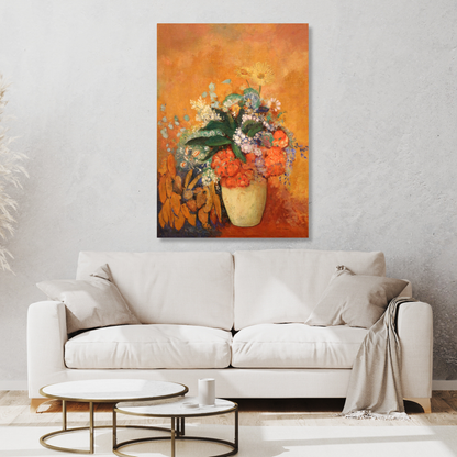 Odilon Redon - Vase of Flowers Wall Art Canvas Print
