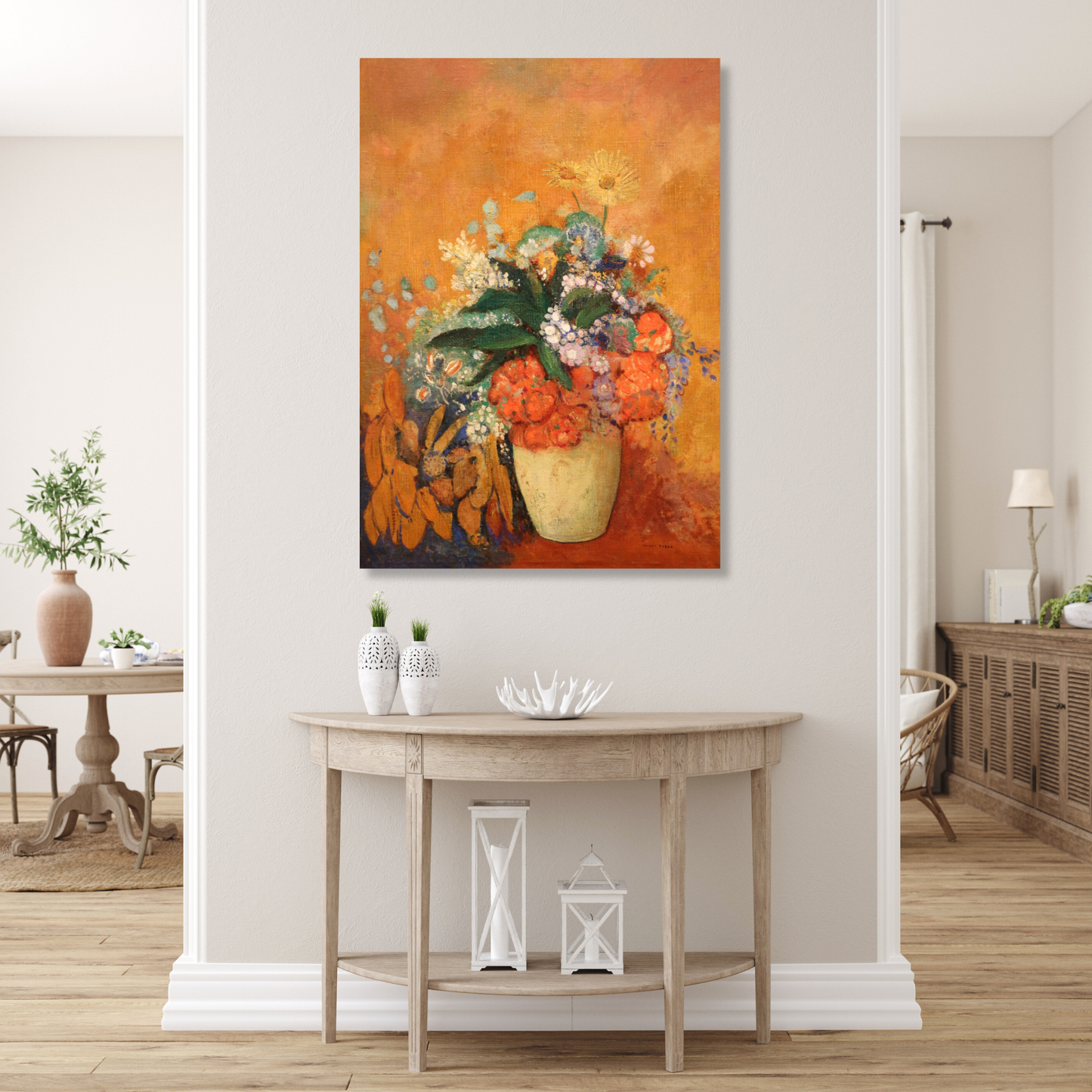 Odilon Redon - Vase of Flowers Wall Art Canvas Print