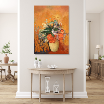 Odilon Redon - Vase of Flowers Wall Art Canvas Print