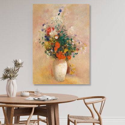 Odilon Redon - Vase of Flowers Wall Art Canvas Print