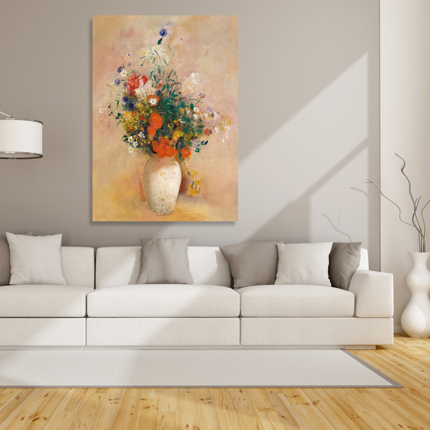 Odilon Redon - Vase of Flowers Wall Art Canvas Print