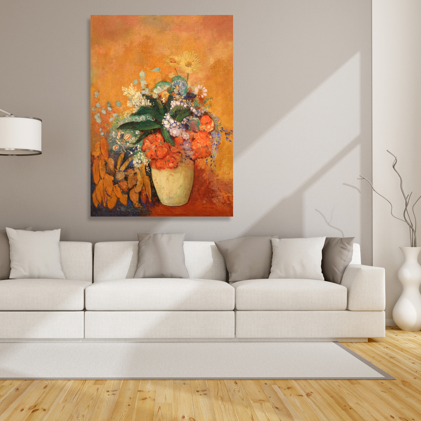 Odilon Redon - Vase of Flowers Wall Art Canvas Print
