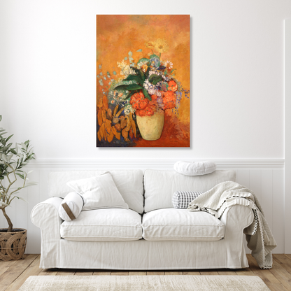 Odilon Redon - Vase of Flowers Wall Art Canvas Print
