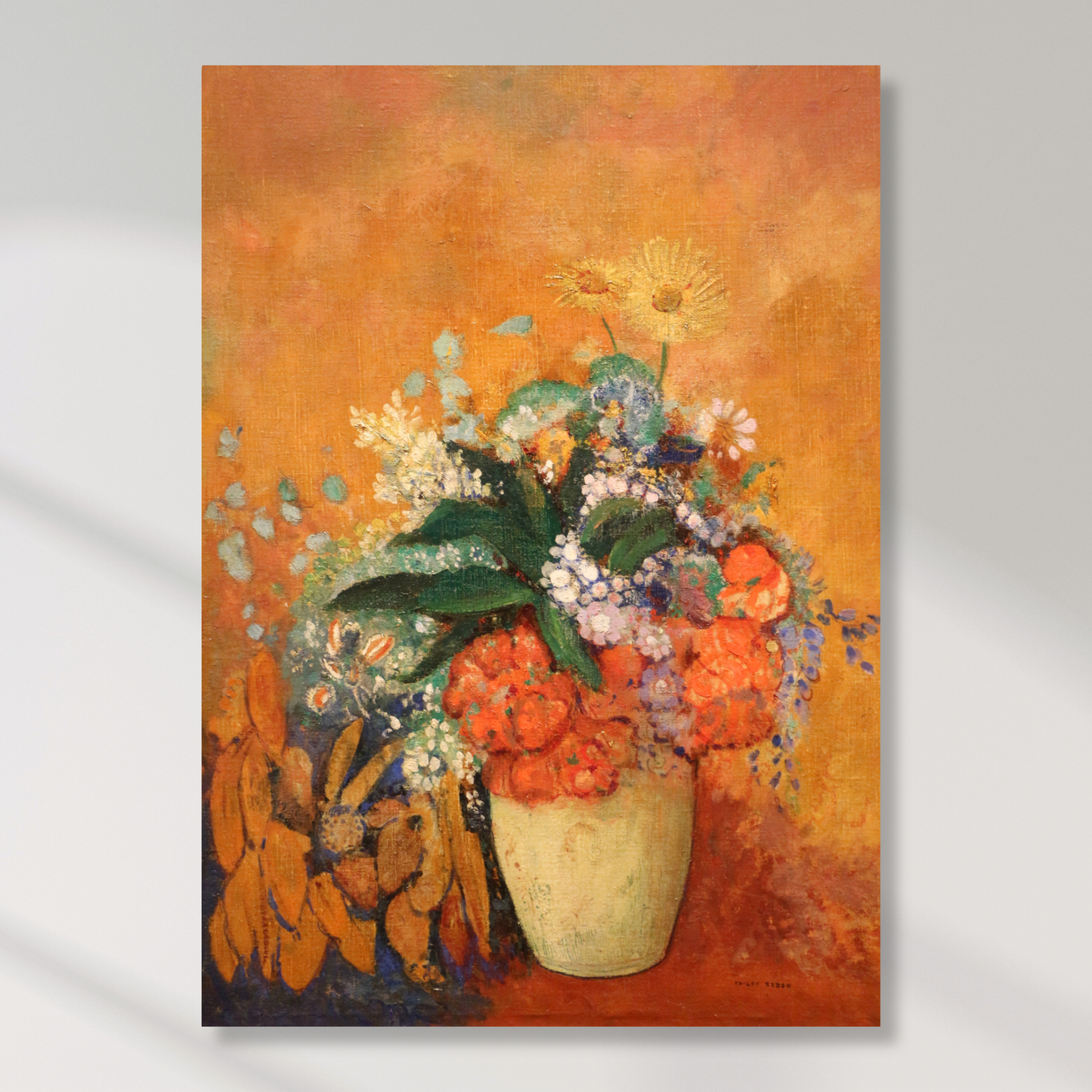 Odilon Redon - Vase of Flowers Wall Art Canvas Print