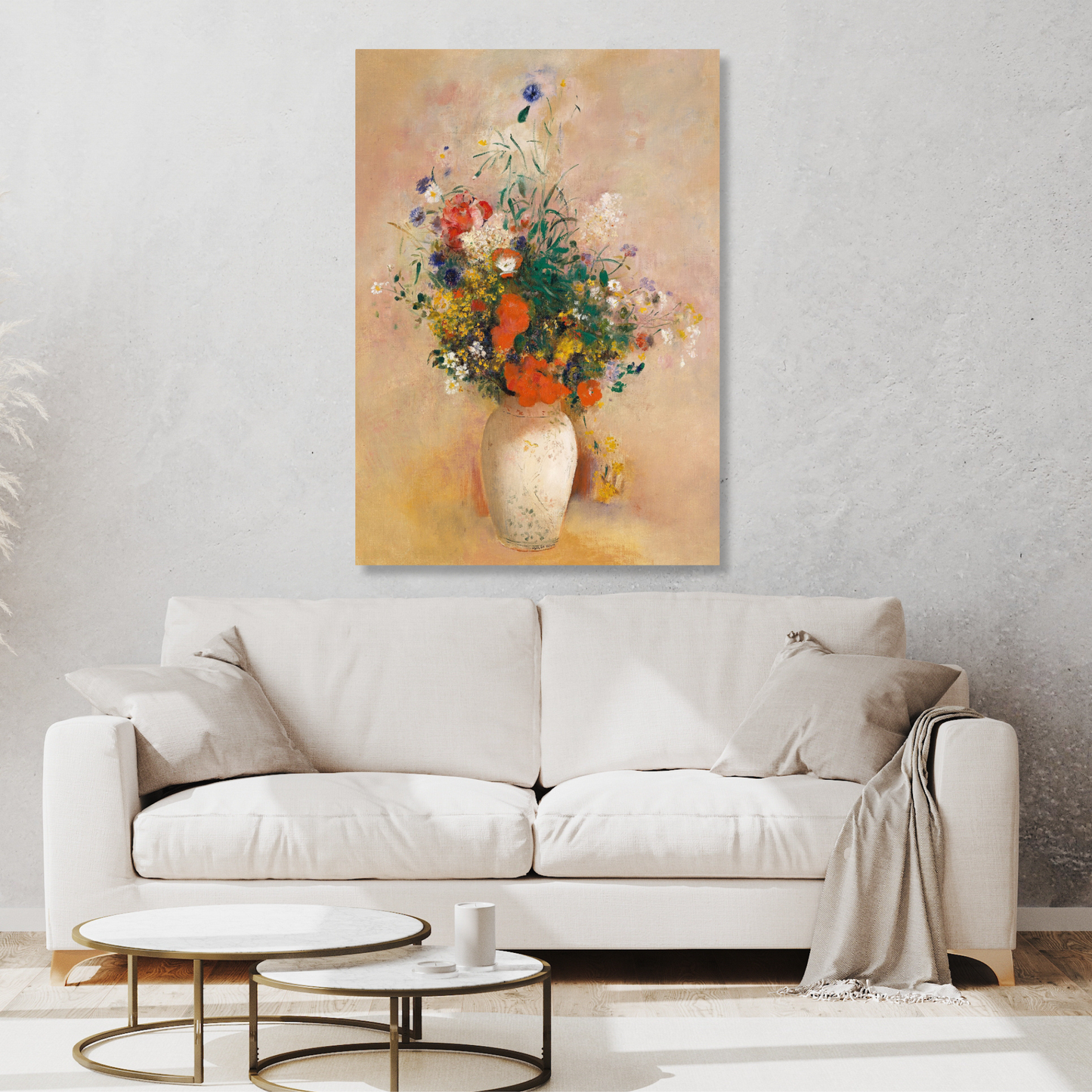 Odilon Redon - Vase of Flowers Wall Art Canvas Print