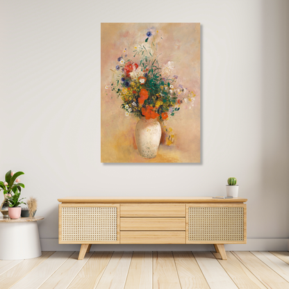 Odilon Redon - Vase of Flowers Wall Art Canvas Print