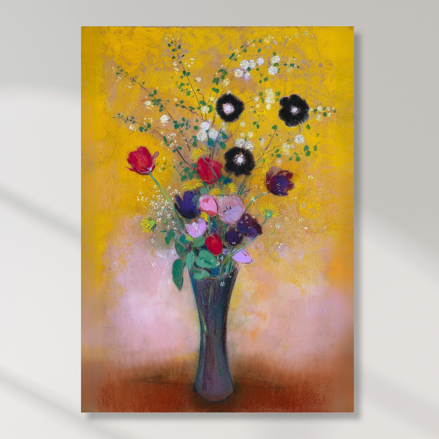 Odilon Redon - Vase of Flowers II Wall Art Canvas Print
