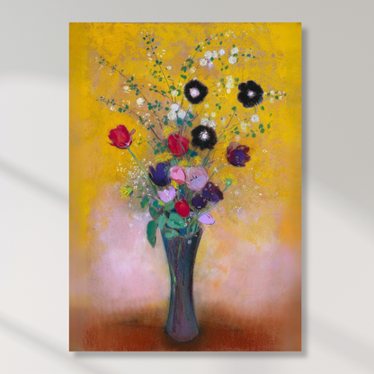 Odilon Redon - Vase of Flowers II Wall Art Canvas Print