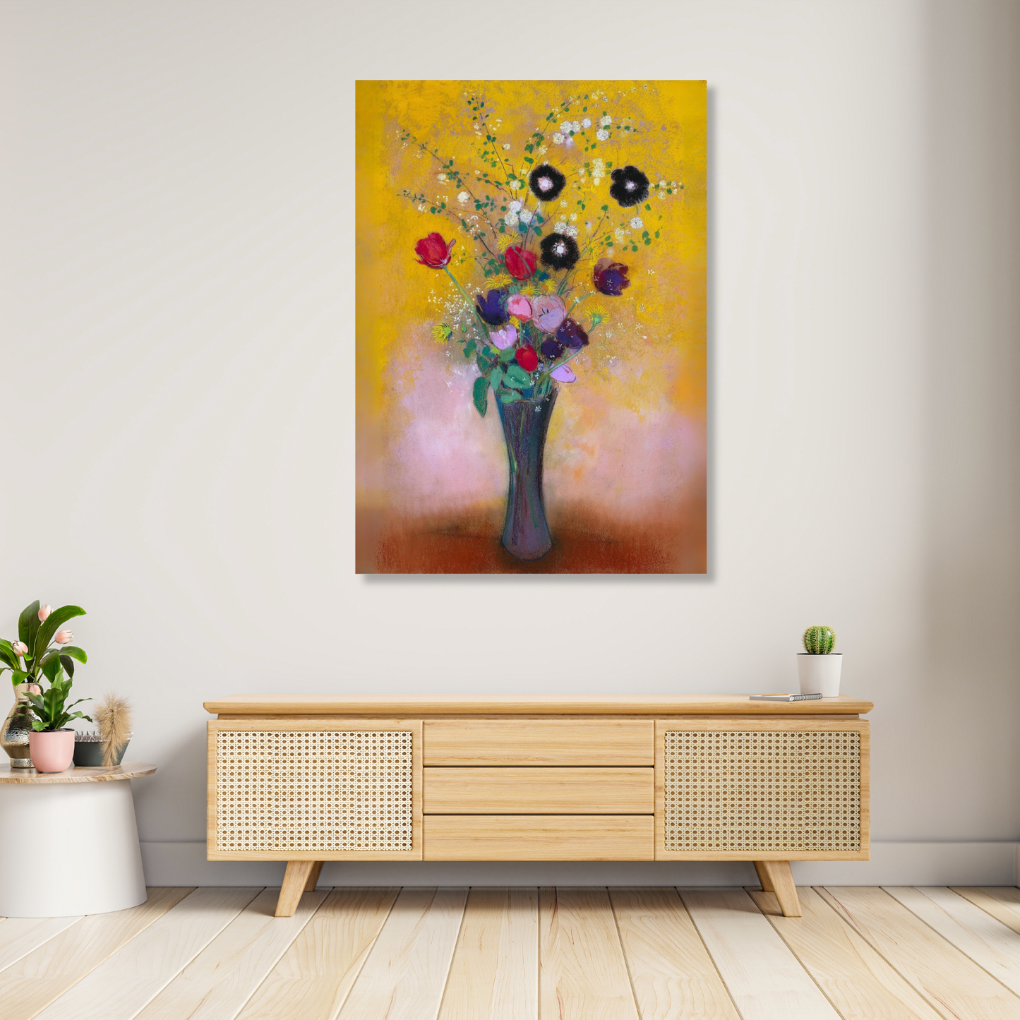 Odilon Redon - Vase of Flowers II Wall Art Canvas Print
