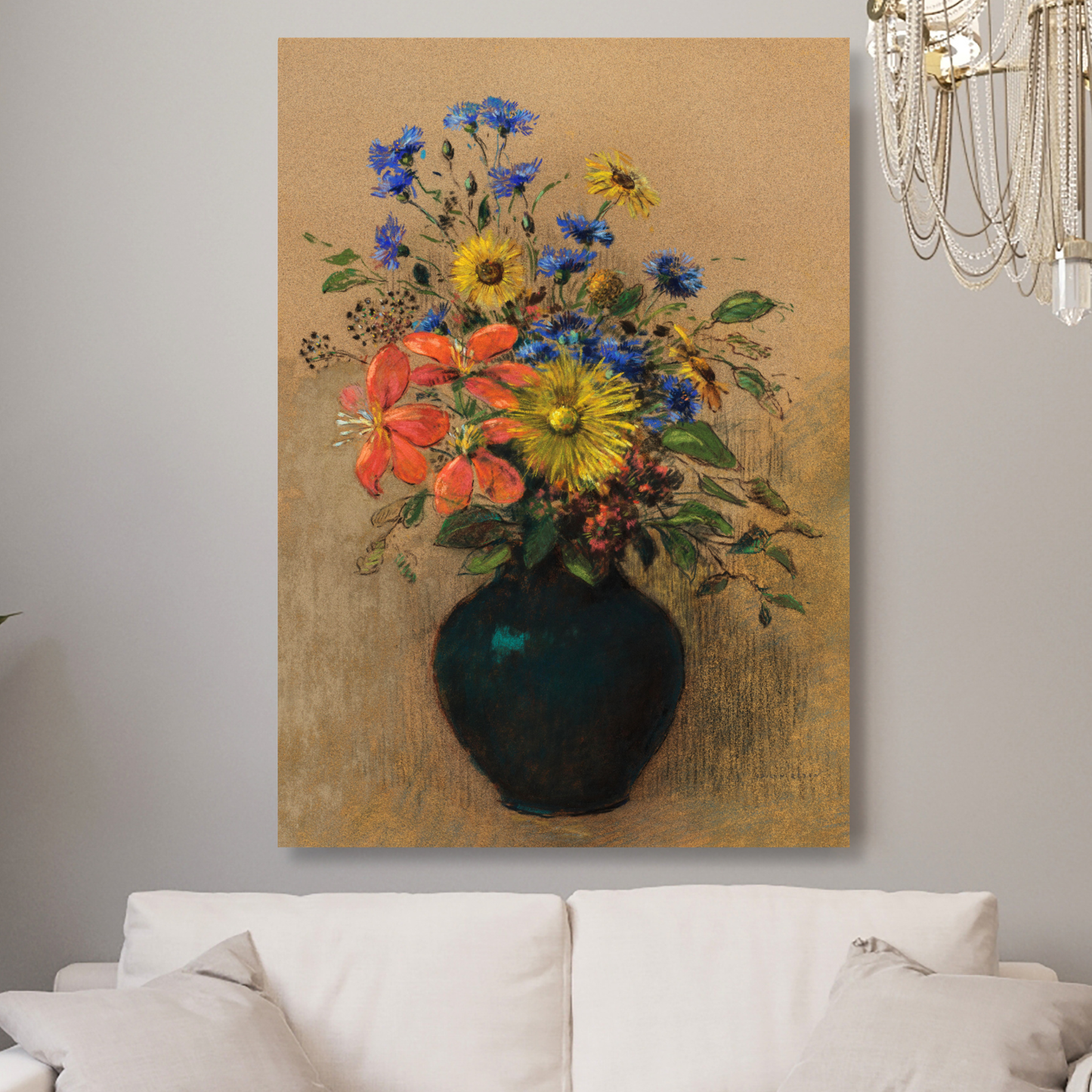 Odilon Redon - Wildflowers Wall Art Canvas Print