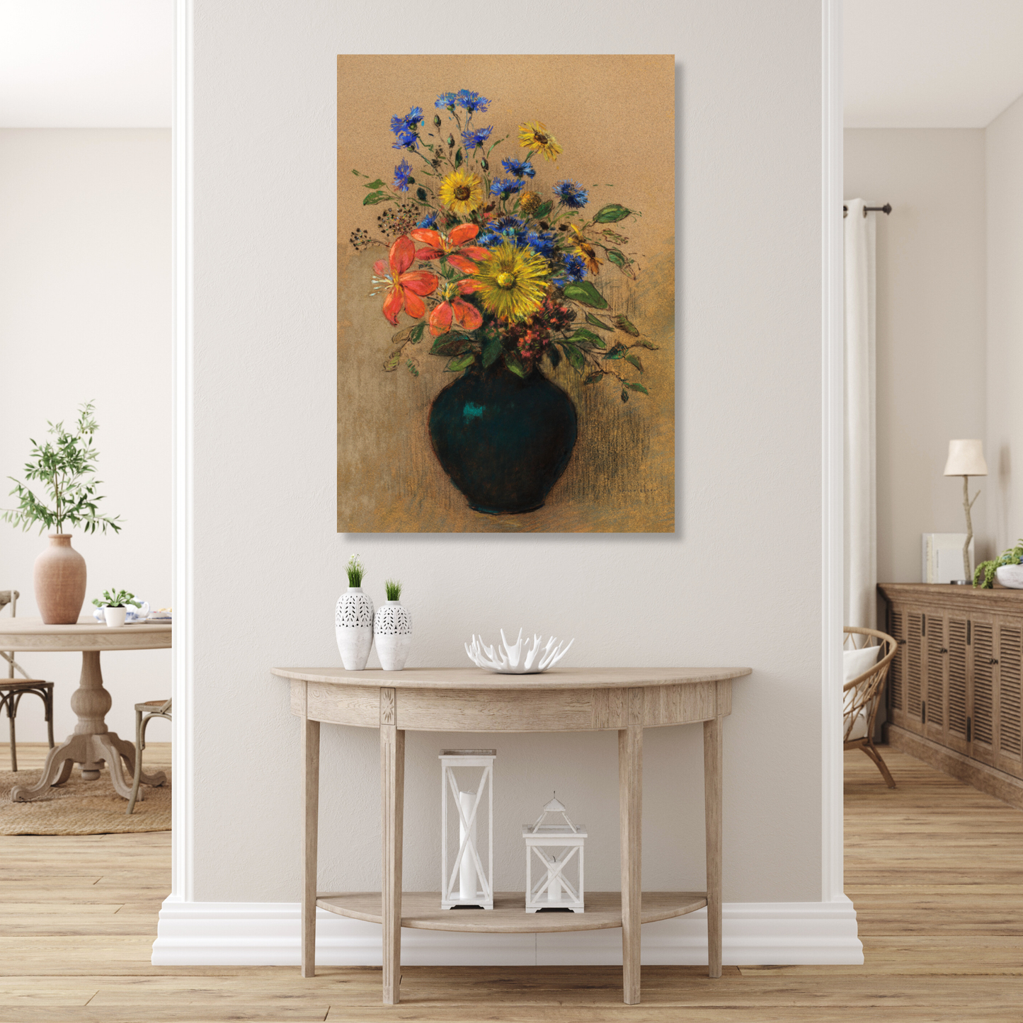 Odilon Redon - Wildflowers Wall Art Canvas Print