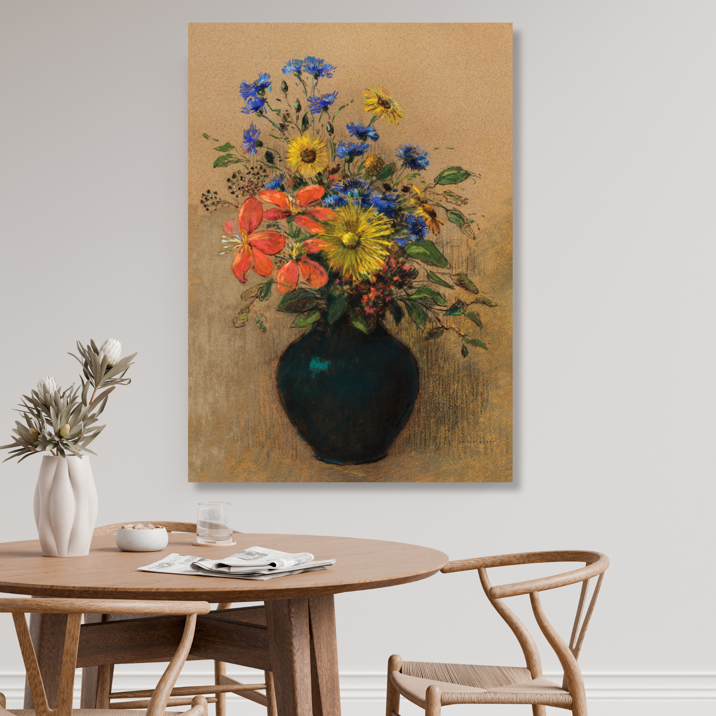 Odilon Redon - Wildflowers Wall Art Canvas Print