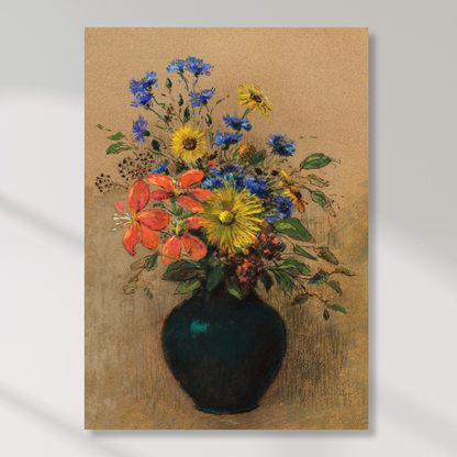 Odilon Redon - Wildflowers Wall Art Canvas Print