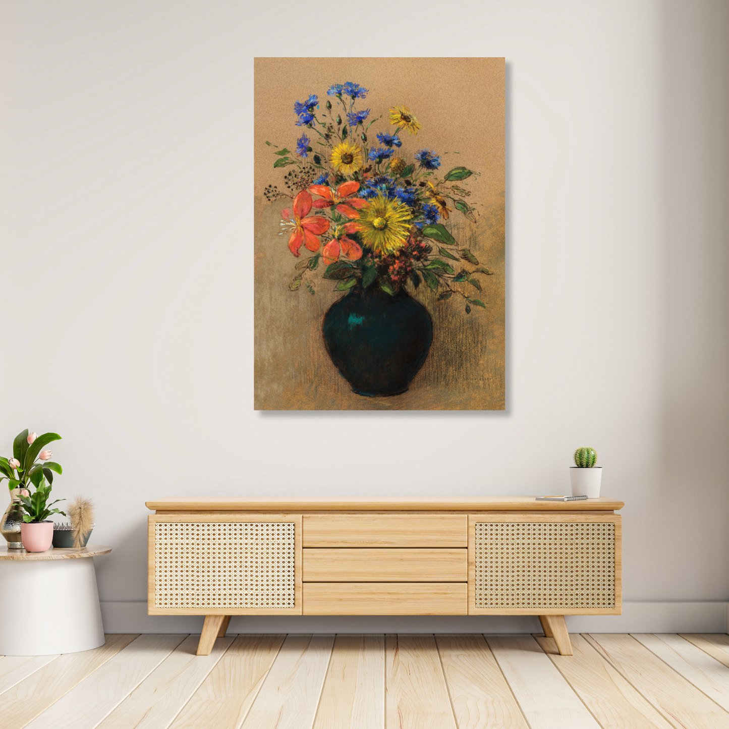 Odilon Redon - Wildflowers Wall Art Canvas Print