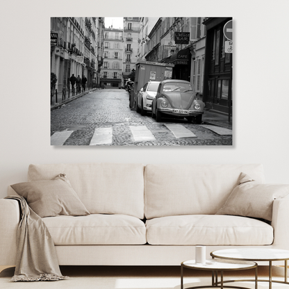 Paris Laneway Wall Art Canvas Print
