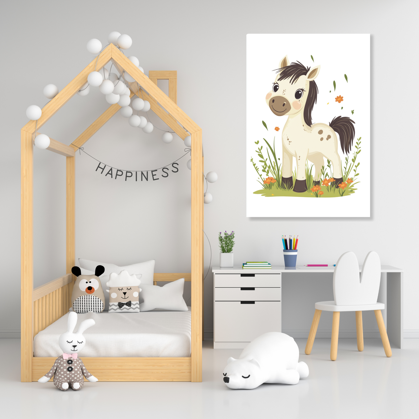Pedro Pony Canvas Wall Art Print
