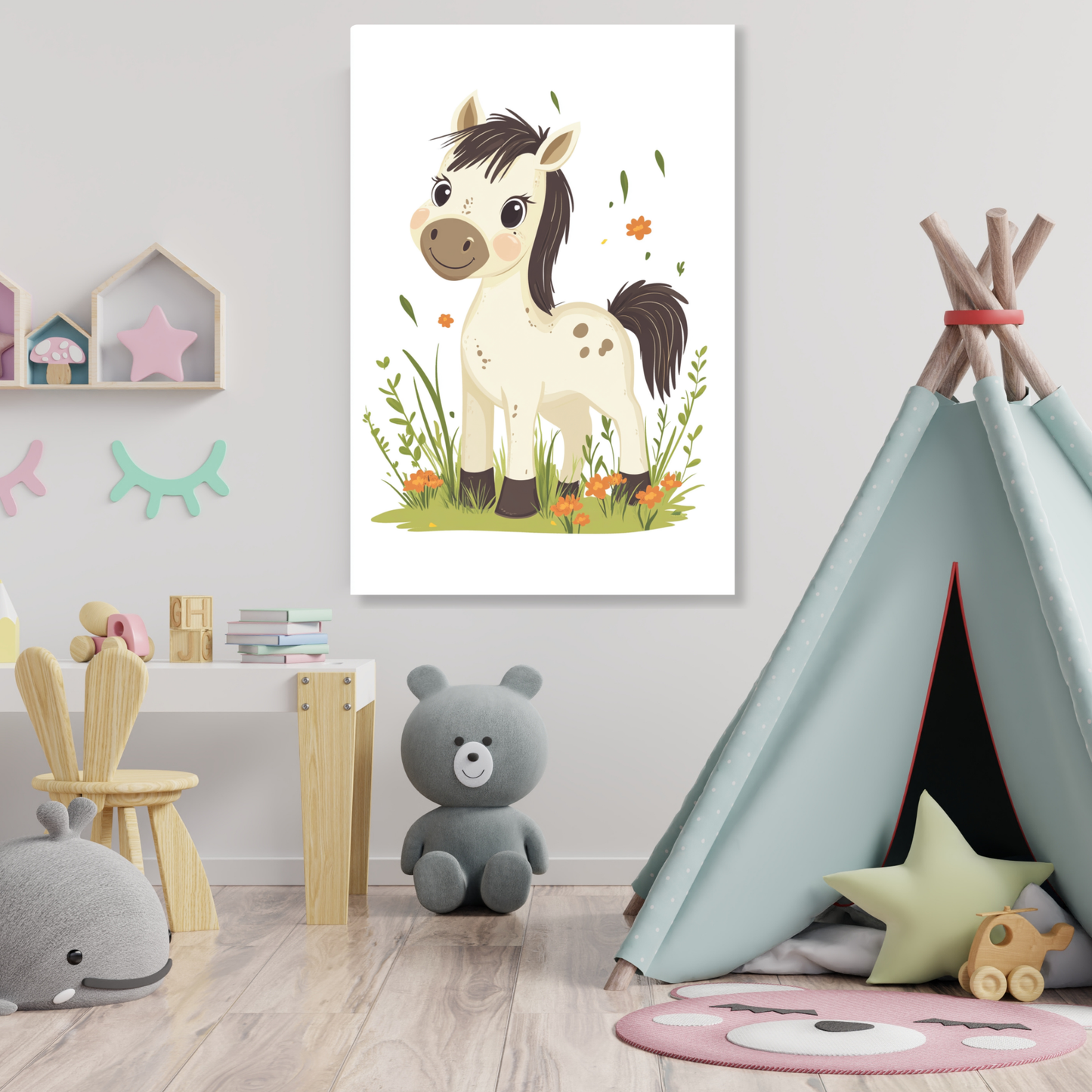 Pedro Pony Canvas Wall Art Print