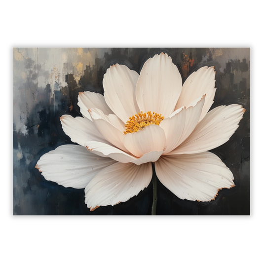 Petals Of Stillness Floral Wall Art Canvas Print
