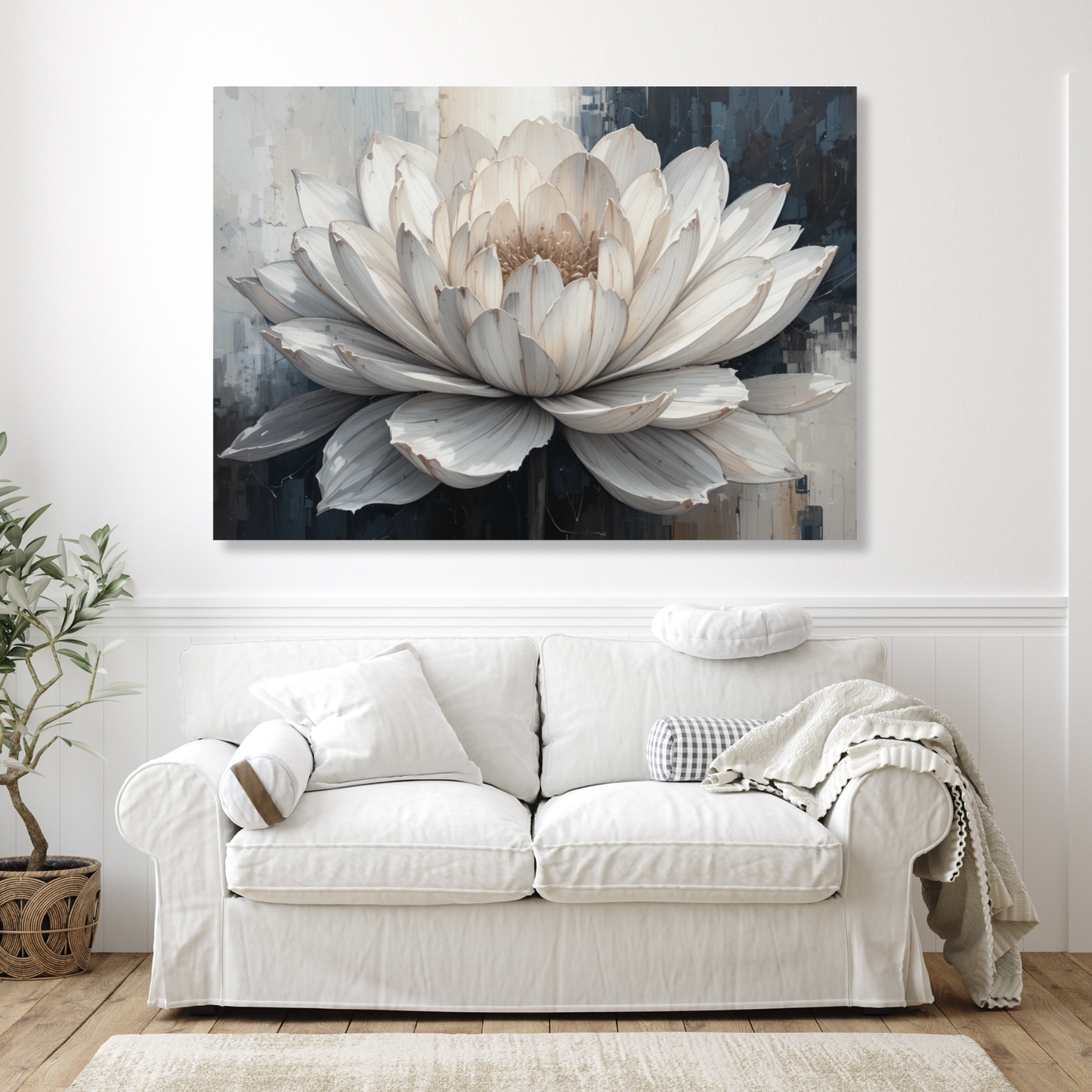 Petals That Whisper Floral Wall Art Canvas Print