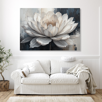 Petals That Whisper Floral Wall Art Canvas Print