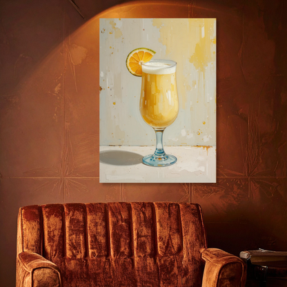 Pina Colada Cocktail Wall Art Canvas Print