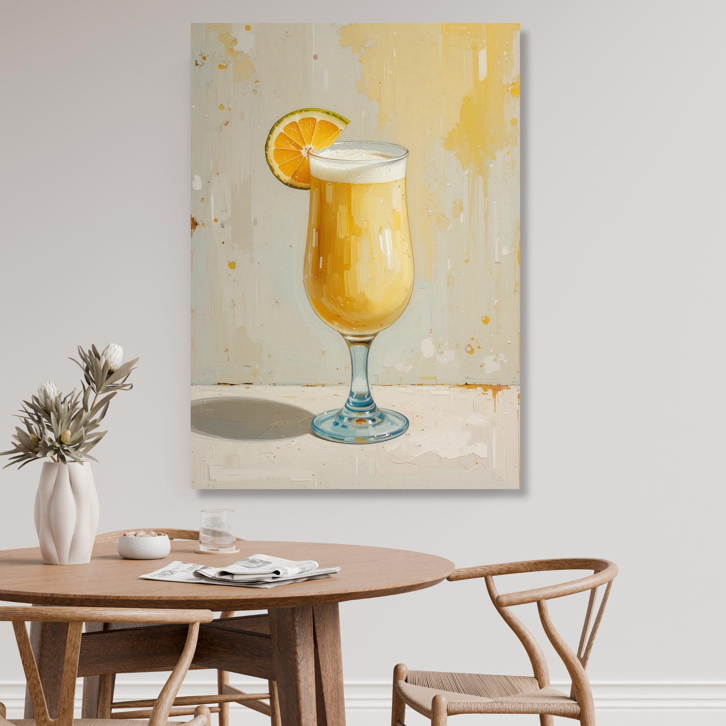 Pina Colada Cocktail Wall Art Canvas Print