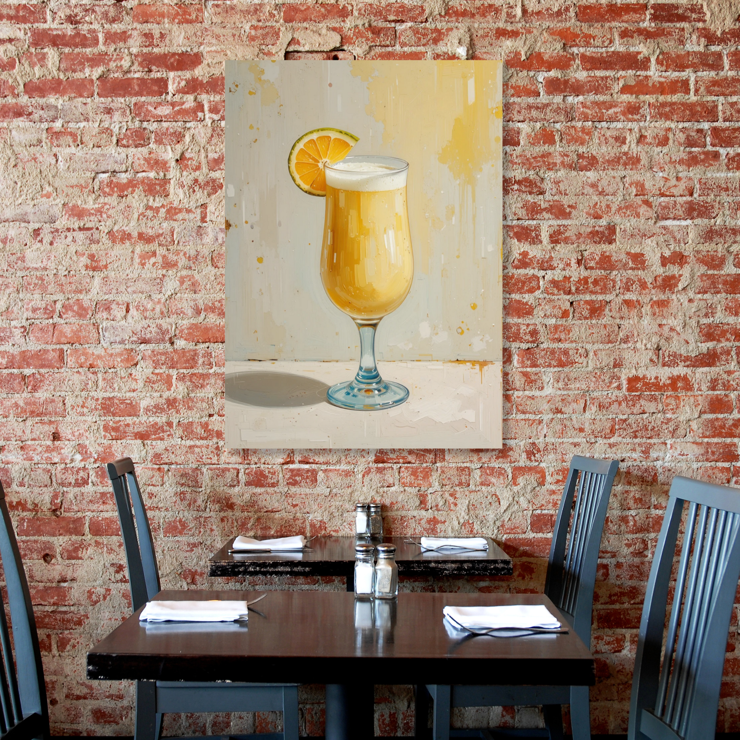 Pina Colada Cocktail Wall Art Canvas Print