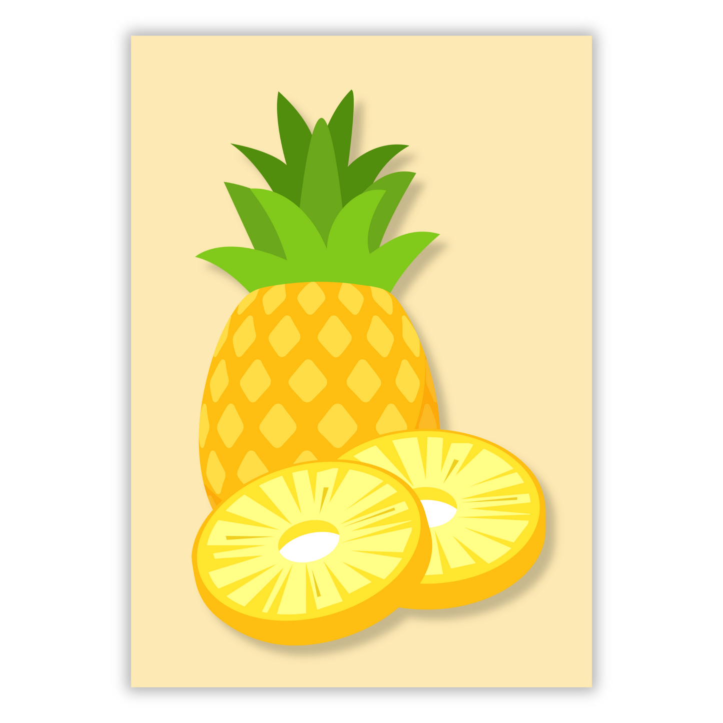 Pineapple Wall Art Canvas Print