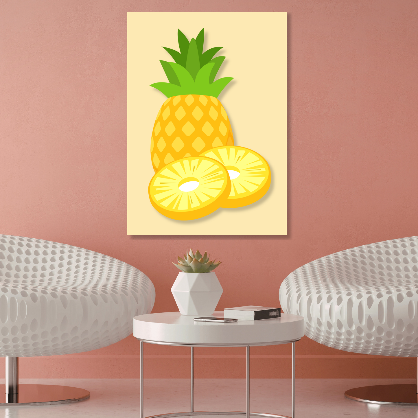 Pineapple Wall Art Canvas Print