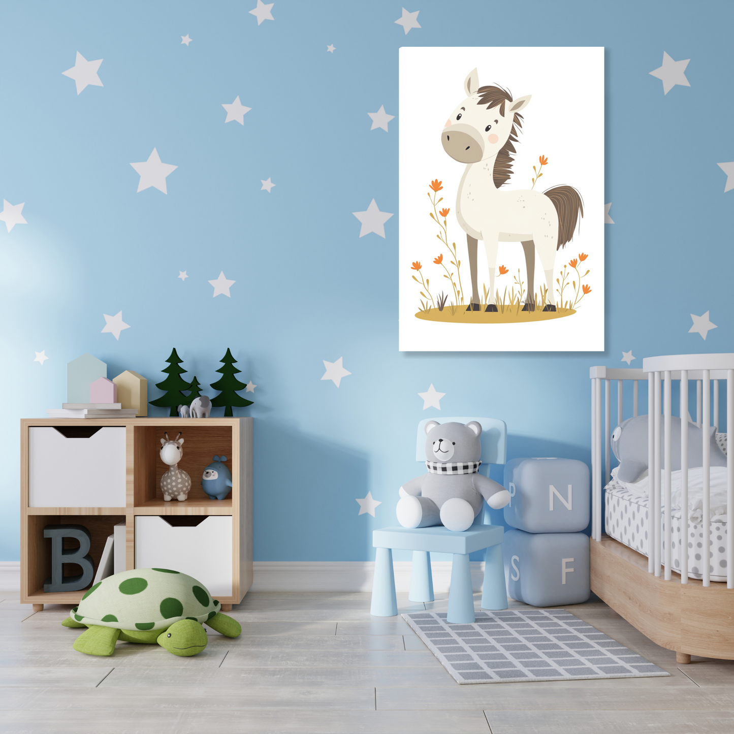 Portia Pony Canvas Wall Art Print