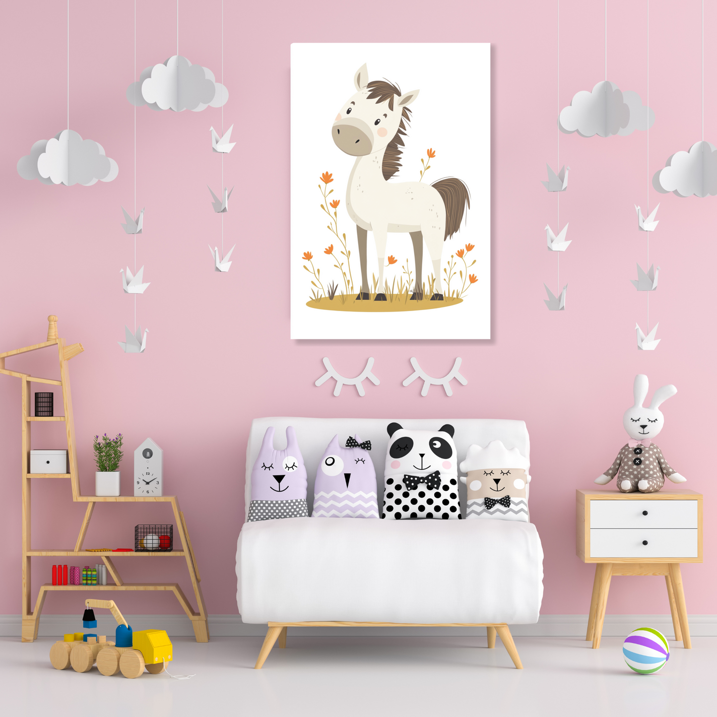 Portia Pony Canvas Wall Art Print