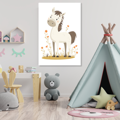 Portia Pony Canvas Wall Art Print