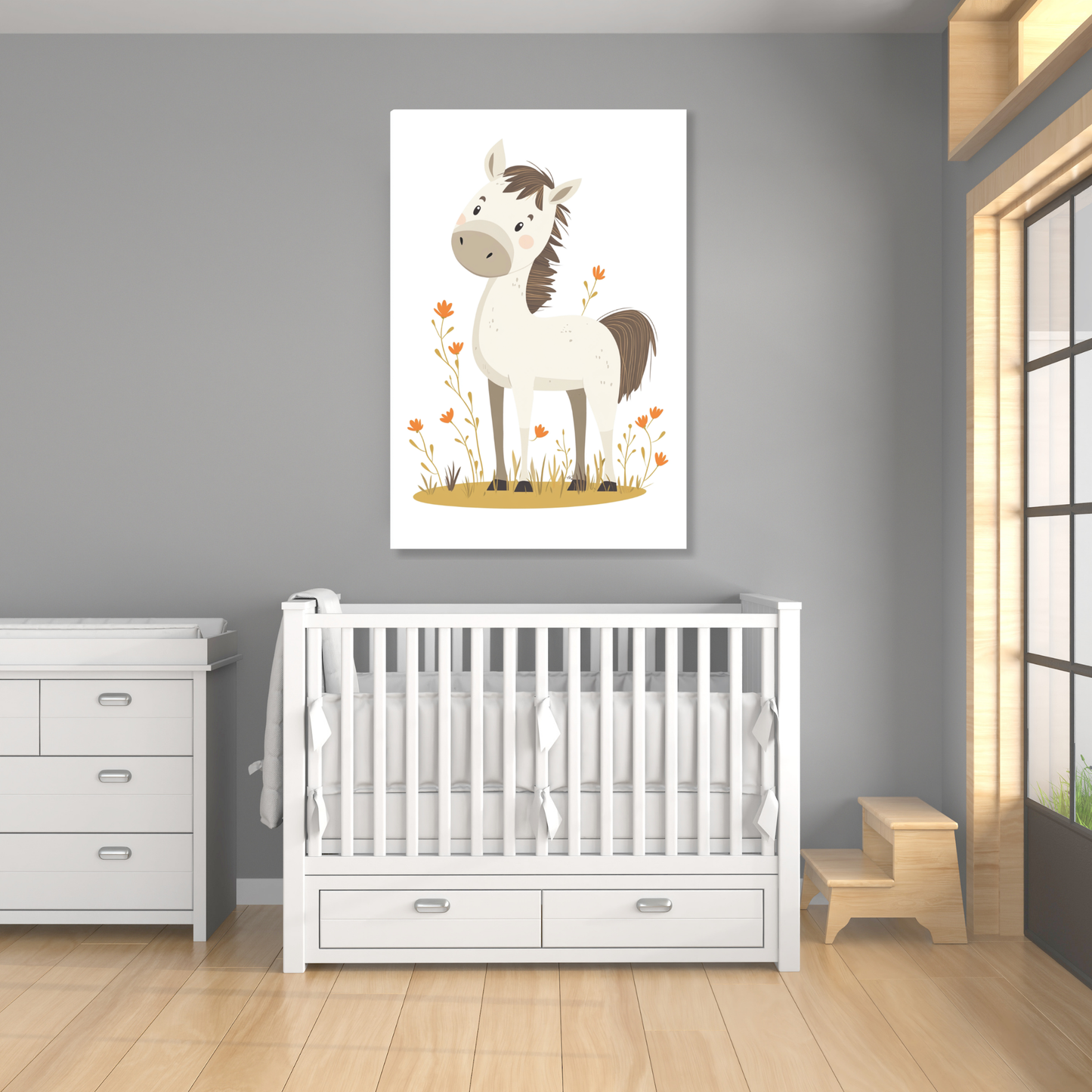 Portia Pony Canvas Wall Art Print