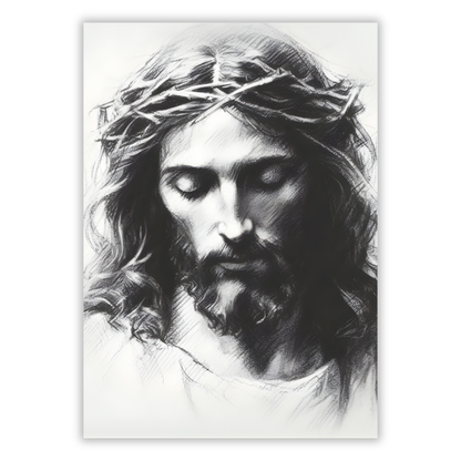 Portrait Of Jesus Christ Wall Art Canvas Print