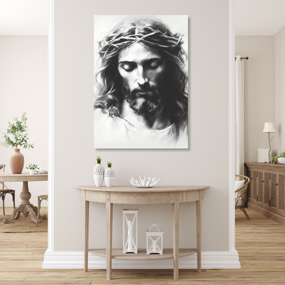Portrait Of Jesus Christ Wall Art Canvas Print