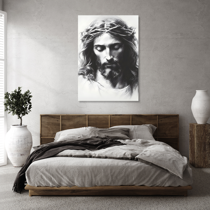 Portrait Of Jesus Christ Wall Art Canvas Print